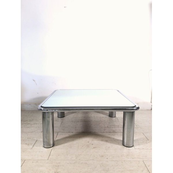In-Trading 07163 - Tavolino Mobile Cromato Table Maxx, Regolabile In Altezza Con Ruote