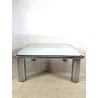 TAVOLO BASSO CROMATO SPECCHIO Sesann MOD. 621 DESIGN G. Frattini Cassina 1970
