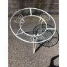 SET GIARDINO TAVOLO ROTONDO + 4 SEDIA  METALLO CHAISE ROUND TABLE CHAIR ANNI '50