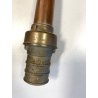 ANTICA LANCIA per MANICHETTA POMPIERE rubinetto IDRANTE  incendio RAME OTTONE