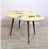 TAVOLO BASSO VINTAGE COFFEE TABLE TAVOLINO LEGNO FARFALLE DESIGN MIDCENTURY '50