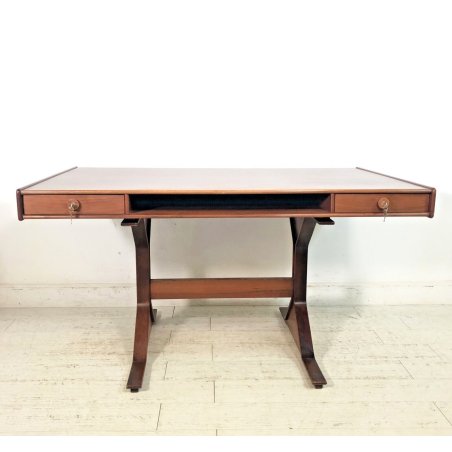 SCRIVANIA SCRITTOIO DESIGN G. Frattini PER Bernini Mod. 530 LEGNO MIDCENTURY '73