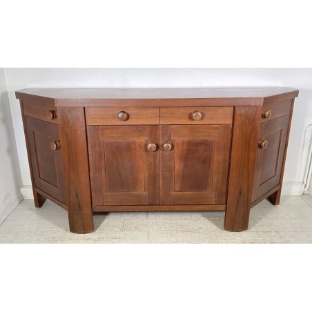 CREDENZA SIDEBOARD DESIGN SILVIO COPPOLA BERNINI ANNI 60 LEGNO NOCE VINTAGE