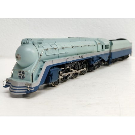 Rivarossi 1202 Locomotiva Vapore Blue Goose 3460 Santa Fe TENDER scala H0 Train