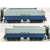 Rivarossi 1202 Locomotiva Vapore Blue Goose 3460 Santa Fe TENDER scala H0 Train