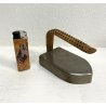 RARISSIMO PICCOLO FERRO DA STIRO ANTICO anni 30/40 metallo manico rattan epoca