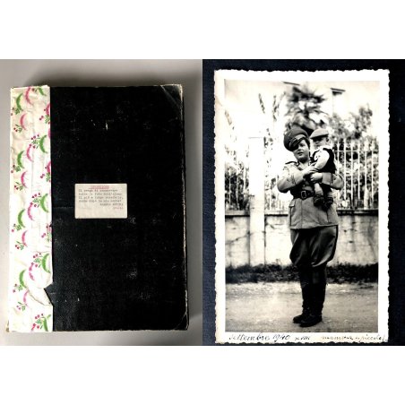 ANTICO ALBUM FOTOGRAFICO CON FOTOGRAFIE ANNI '20/'30/'40 ITALIA SVIZZERA VINTAGE