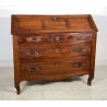 ANTICA RIBALTA LEGNO NOCE MOBILE SECRETAIRE 1800 SCRITTOIO CREDENZA SEGRETO OLD