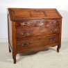 ANTICA RIBALTA LEGNO NOCE MOBILE SECRETAIRE 1800 SCRITTOIO CREDENZA SEGRETO OLD