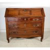ANTICA RIBALTA LEGNO NOCE MOBILE SECRETAIRE 1800 SCRITTOIO CREDENZA SEGRETO OLD
