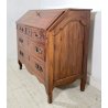ANTICA RIBALTA LEGNO NOCE MOBILE SECRETAIRE 1800 SCRITTOIO CREDENZA SEGRETO OLD