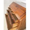 ANTICA RIBALTA LEGNO NOCE MOBILE SECRETAIRE 1800 SCRITTOIO CREDENZA SEGRETO OLD