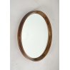 STUPENDO SPECCHIO ROTONDO ANNI 60/70 LEGNO RONDE MIRROR VINTAGE DESIGN EPOCA OLD
