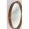 STUPENDO SPECCHIO ROTONDO ANNI 60/70 LEGNO RONDE MIRROR VINTAGE DESIGN EPOCA OLD