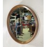 STUPENDO SPECCHIO ROTONDO ANNI 60/70 LEGNO RONDE MIRROR VINTAGE DESIGN EPOCA OLD