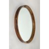 STUPENDO SPECCHIO ROTONDO ANNI 60/70 LEGNO RONDE MIRROR VINTAGE DESIGN EPOCA OLD