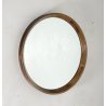 STUPENDO SPECCHIO ROTONDO ANNI 60/70 LEGNO RONDE MIRROR VINTAGE DESIGN EPOCA OLD