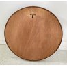STUPENDO SPECCHIO ROTONDO ANNI 60/70 LEGNO RONDE MIRROR VINTAGE DESIGN EPOCA OLD