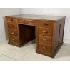 ANTICA SCRIVANIA DA CENTRO SCRITTOIO PRIMI 1900 LEGNO NOCE 9 CASSETTI OLD OFFICE