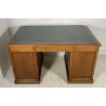 ANTICA SCRIVANIA DA CENTRO SCRITTOIO PRIMI 1900 LEGNO NOCE 9 CASSETTI OLD OFFICE