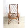 POLTRONA VINTAGE RATTAN CANNA D'INDIA DESIGN MIDCENTURY ATTR. Lio Carminati '50s