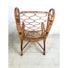 POLTRONA VINTAGE RATTAN CANNA D'INDIA DESIGN MIDCENTURY ATTR. Lio Carminati '50s