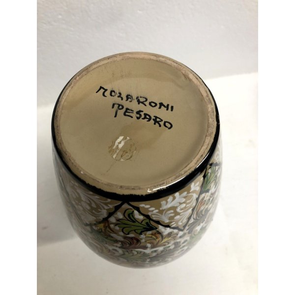 Vaso In Ceramica A Foglia Verde Smaltata 12x10 Cm - Decorazione Per Piante Grasse, Felci Ed Erbe Aromatiche