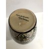 VASO VINTAGE CERAMICA Molaroni Pesaro DECORO MOTIVO FOGLIE FIORI POLICROMO 30 cm