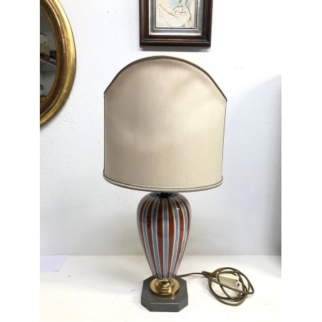 LAMPADA VINTAGE LUME da TAVOLO ABATJOURS Manifattura Artistica le Porcellane '90