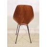 SEDIA DESIGN MEDEA VITTORIO NOBILI FRETELLI TAGLIABUE 1955 TEAK FERRO VINTAGE