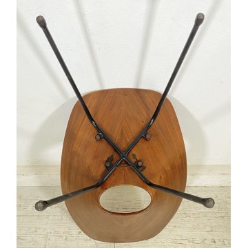 SEDIA DESIGN MEDEA VITTORIO NOBILI FRETELLI TAGLIABUE 1955 TEAK FERRO VINTAGE