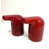 SET CONDIMENTO CERAMICA Il Picchio Italy DESIGN Enzo Bioli SMALTO ROSSO ANNI '60