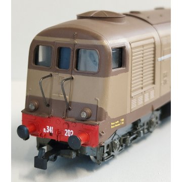 RIVAROSSI 1779 Locomotiva Diesel FS Breda D341 202 scala H0 TRENINO Vintage Toys