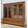 ANTICA LIBRERIA VETRINA LEGNO NOCE 4 CASSETTI 4 ANTE CREDENZA PRIMI 1900 ARMADIO
