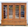 ANTICA LIBRERIA VETRINA LEGNO NOCE 4 CASSETTI 4 ANTE CREDENZA PRIMI 1900 ARMADIO