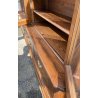 ANTICA LIBRERIA VETRINA LEGNO NOCE 4 CASSETTI 4 ANTE CREDENZA PRIMI 1900 ARMADIO