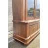 ANTICA LIBRERIA VETRINA LEGNO NOCE 4 CASSETTI 4 ANTE CREDENZA PRIMI 1900 ARMADIO