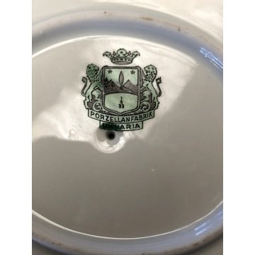 PIATTI VINTAGE 6 pers. Porzellan Fabrik Bavaria PORCELLANA BIANCA DECORO PESCI