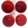 LOTTO 13 pz TAZZA COPPA PIATTINO CERAMICA DESIGN Il Picchio Italy SMALTO ROSSO