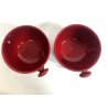 LOTTO 13 pz TAZZA COPPA PIATTINO CERAMICA DESIGN Il Picchio Italy SMALTO ROSSO