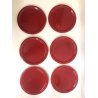 LOTTO 13 pz TAZZA COPPA PIATTINO CERAMICA DESIGN Il Picchio Italy SMALTO ROSSO