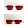 LOTTO 13 pz TAZZA COPPA PIATTINO CERAMICA DESIGN Il Picchio Italy SMALTO ROSSO