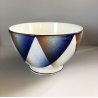 COPPA CERAMICA S. C. Richard SMALTO POLICROMO AEROGRAFO CIOTOLA BOWL TAZZA DECO'