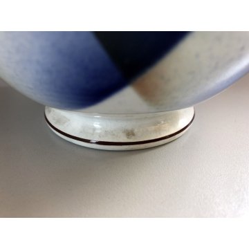 COPPA CERAMICA S. C. Richard SMALTO POLICROMO AEROGRAFO CIOTOLA BOWL TAZZA DECO'