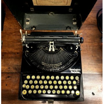 ANTICA MACCHINA DA SCRIVERE PORTATILE Remington Portable LONDON 1920 VINTAGE