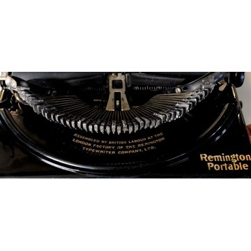ANTICA MACCHINA DA SCRIVERE PORTATILE Remington Portable LONDON 1920 VINTAGE