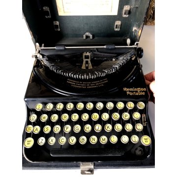 ANTICA MACCHINA DA SCRIVERE PORTATILE Remington Portable LONDON 1920 VINTAGE