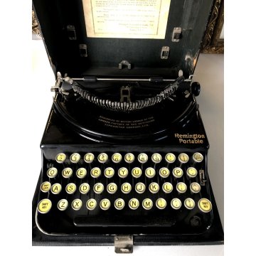 ANTICA MACCHINA DA SCRIVERE PORTATILE Remington Portable LONDON 1920 VINTAGE
