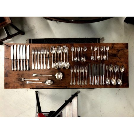 LUXURY SET 6 Pers. POSATE LIBERTY Art. Krupp Berndorf 51 pz. 30/90 METAL BLANC
