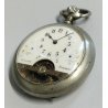 ANTICO OROLOGIO TASCA 8 jours Meccanico TIPO Hebdomas OLD POCKET WATCH ø 50mm